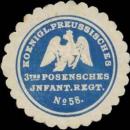 Siegelmarke K.Pr. 3tes Posensches Infanterie Regiment No. 58 W0363902